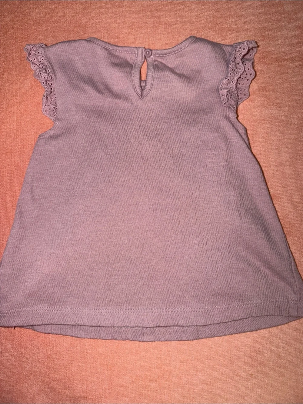 Carter's Dusty Mauve Knit Dress with Floral Cream Leggings 18m